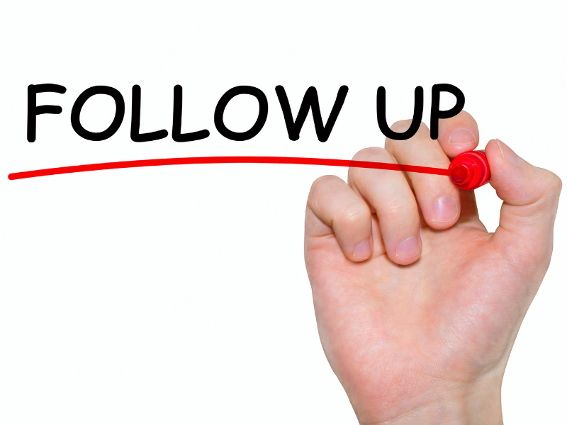 アフターフォロー